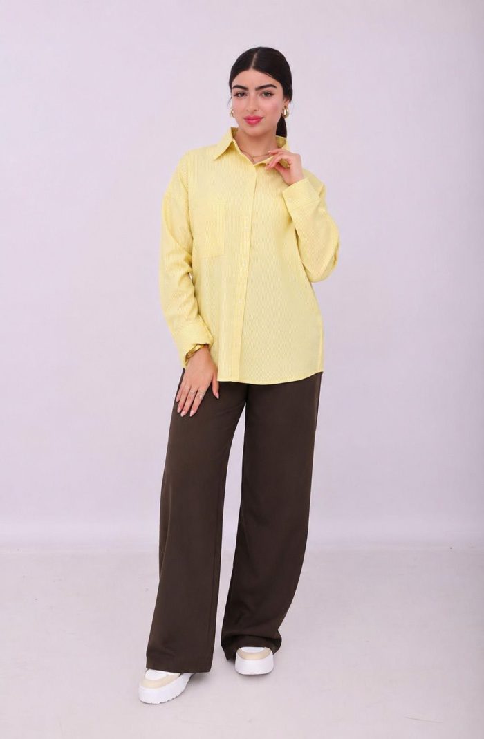 Ensemble Chic Femme – Chemise + Pantalon Large – Image 10