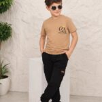Ensemble Enfant – Pull Jersey + Pantalon Cargo 100% Coton